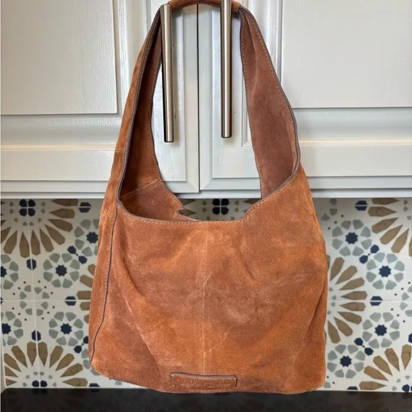 Lucky Brand Tan Suede Shoulder Bag, Brand new - Picture 3 of 5